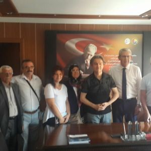 Republican People's Party Deputy Kazım Arslan visited our room.